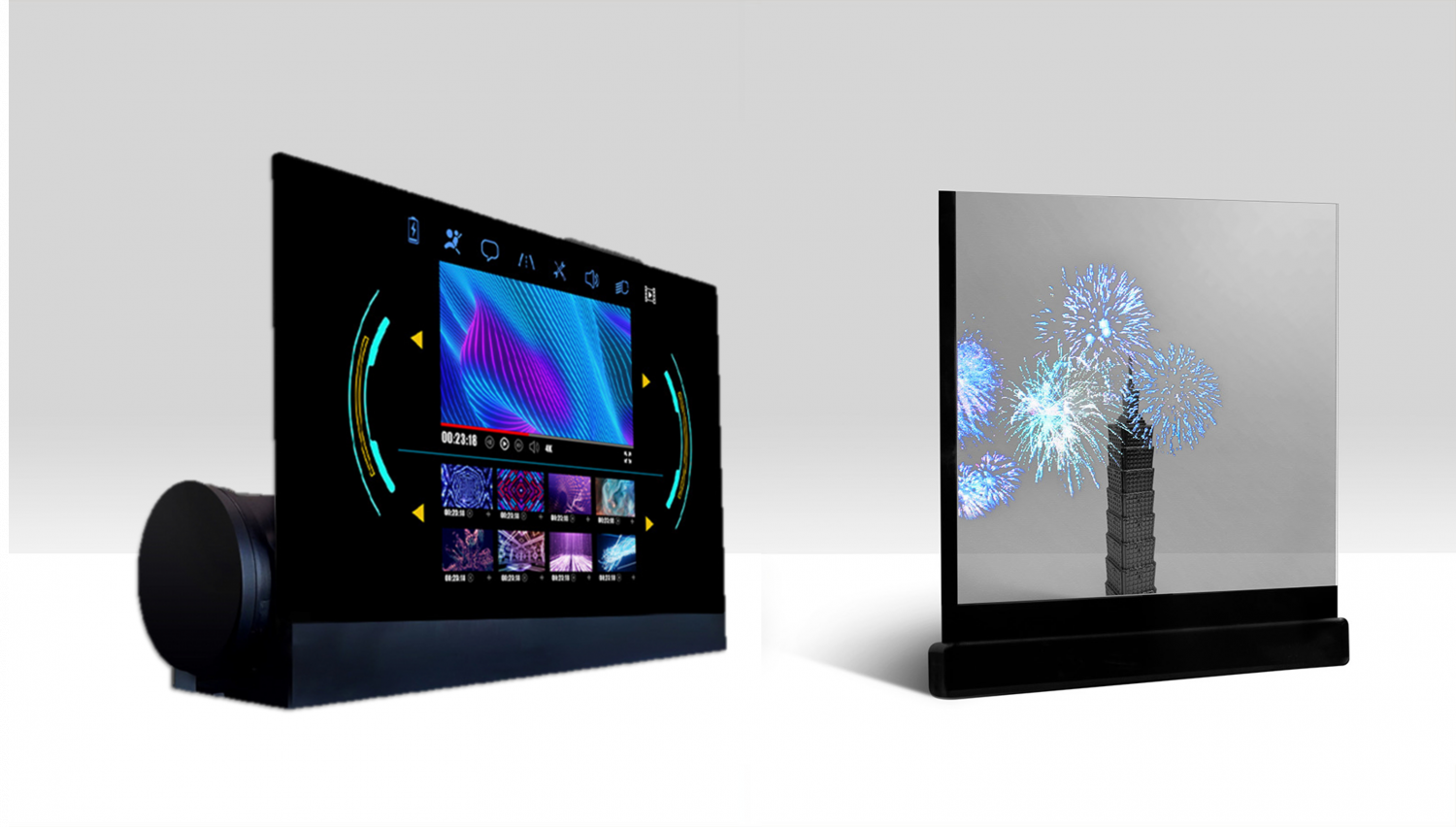 可卷式、折迭性、高透明